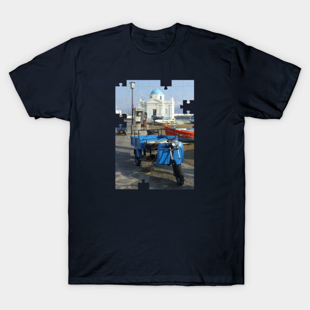 Mykonos Puzzle T-Shirt by TenomonMalke